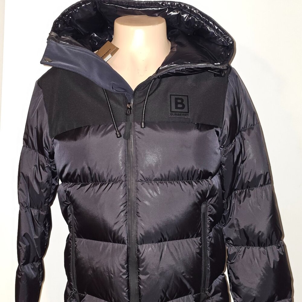 AUTHENTIC BRAND NEW MEN Burberry Westcroft Hooded Down Puffer Black Jacket Sz S